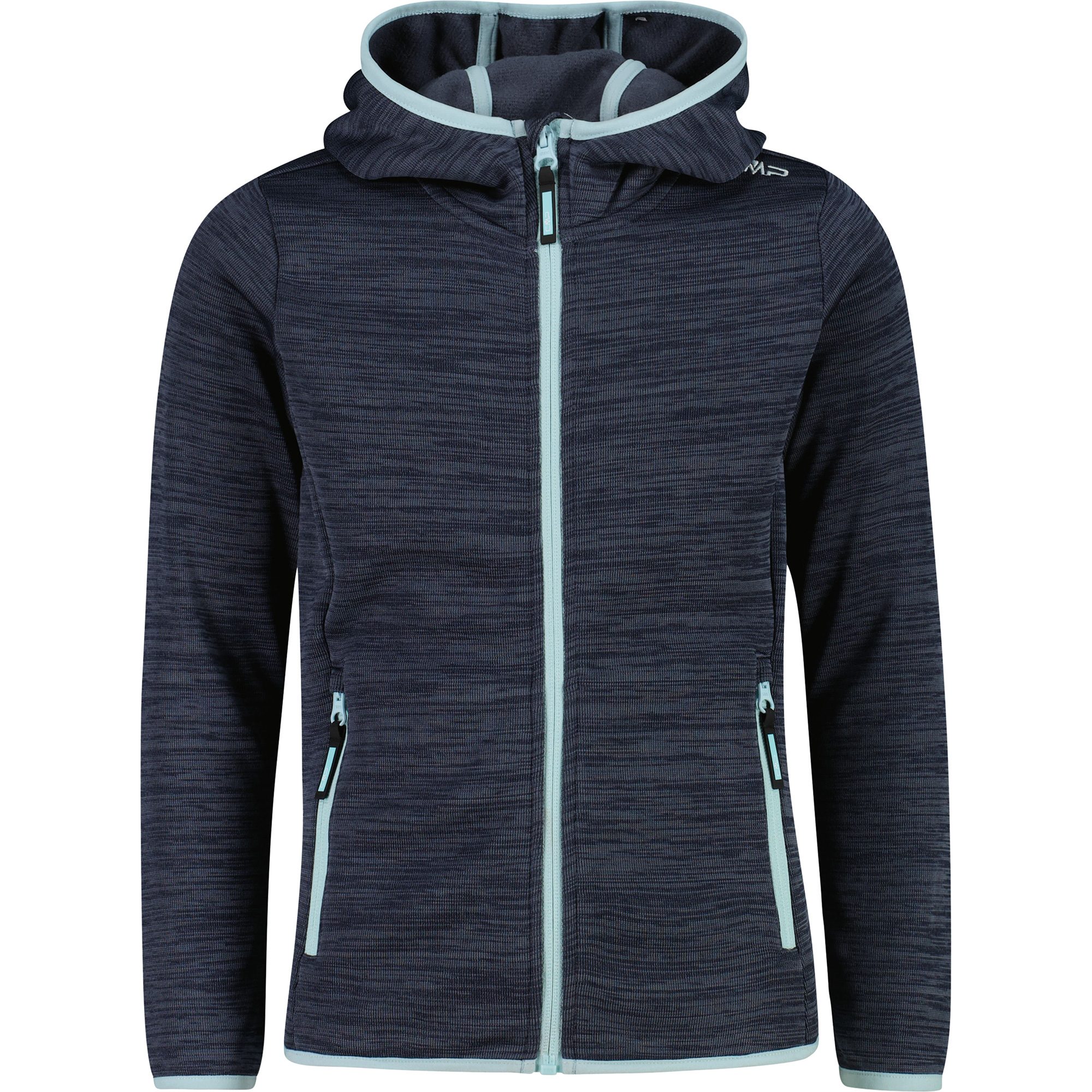 CMP Fix Hood Jacke Kinder blue melange