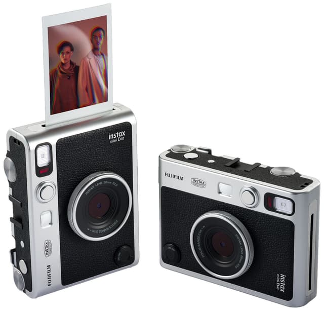 Fujifilm Instax Mini Evo-kamera (sort)