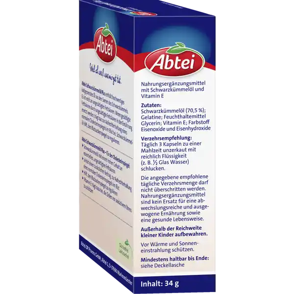 Schwarzkümmelöl Plus Kapseln