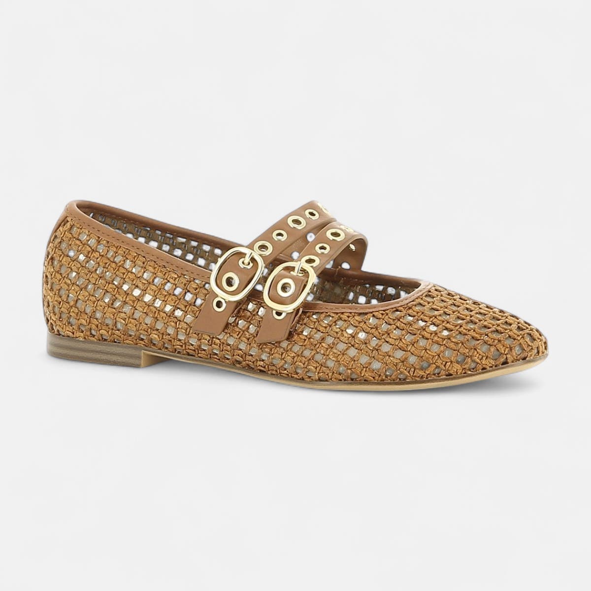 Ballerines Femme cognac