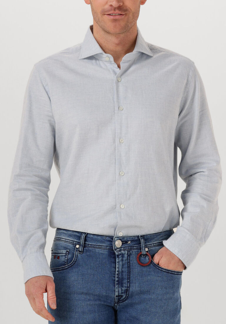 lichtblauwe xacus casual overhemd 91175 721ml