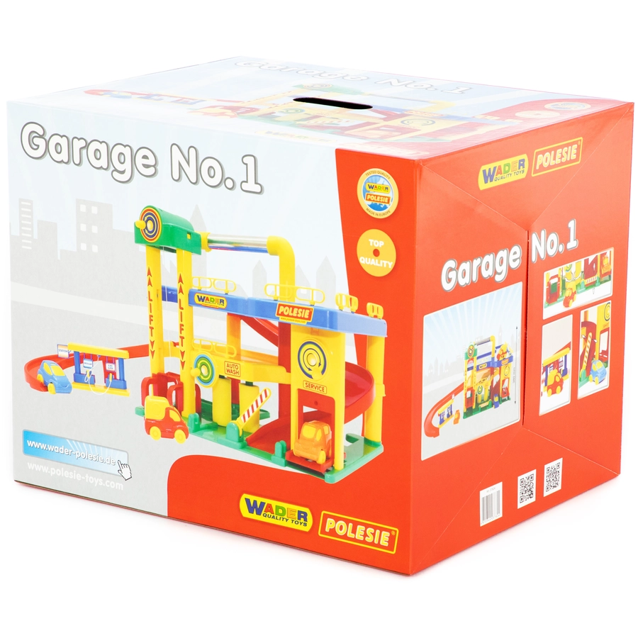 WADER QUALITY TOYS Garage Nr. 1 mit Autos