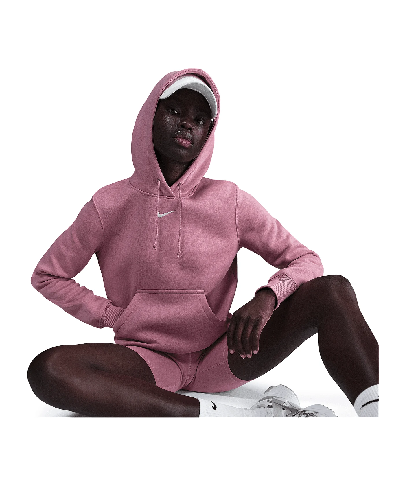 Nike Phoenix Fleece Hoody Damen Pink F699