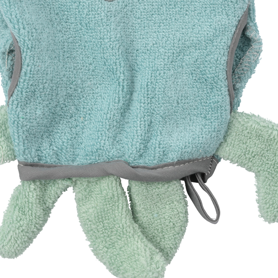 Topomini Waschhandschuh im Oktopus-Design türkis