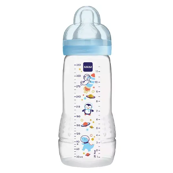 Mamadeira MAM Easy Active Flow X +6m Azul Espacial 330ml