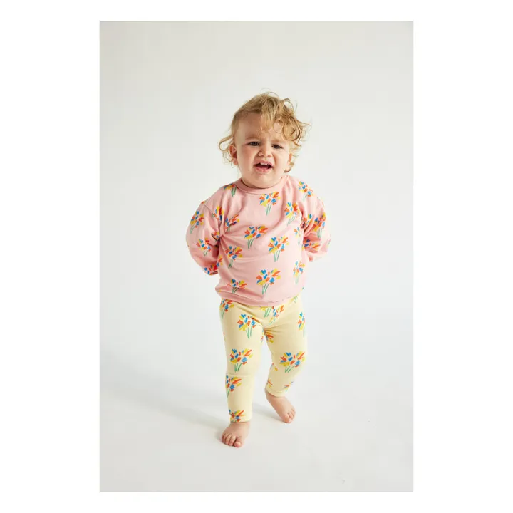 Bobo Choses Sweat Coton Bio Feux d'Artifices Bébé | Rose