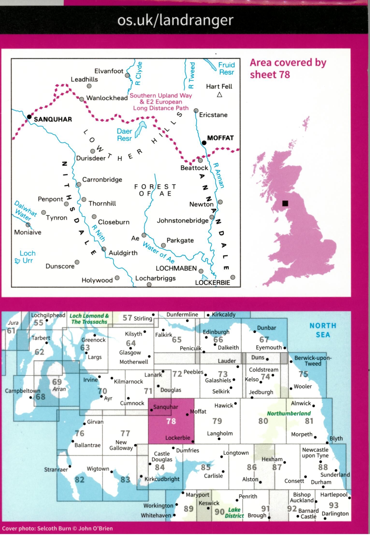 ORDNANCE SURVEY - 78 GB NITHSDALE ANNANDALE 1 50 000