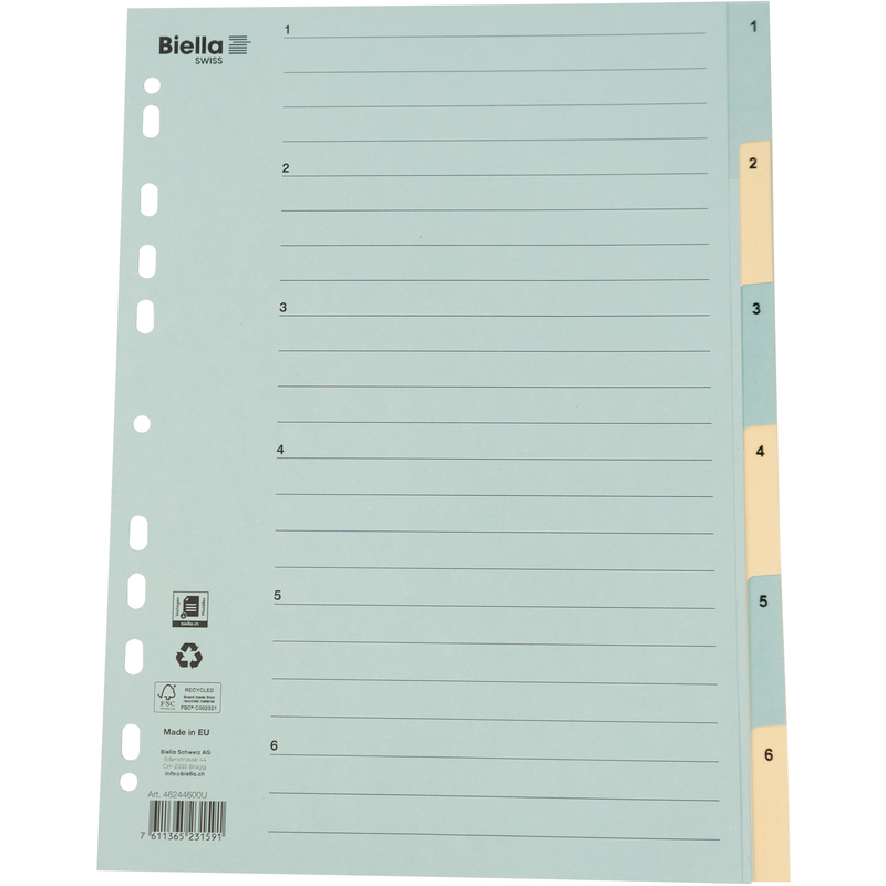 Biella Register, A4, 1-6