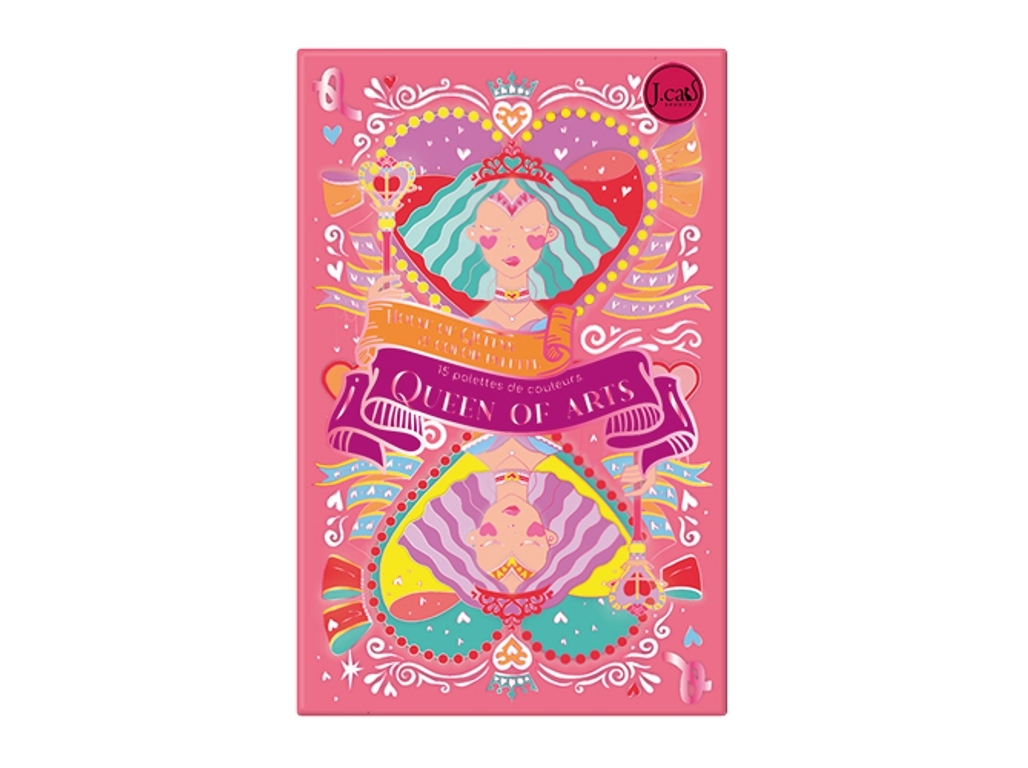 PALETA DE SOMBRAS JCAT QUEEN OF ARTS 15 SOMBRAS 20GR