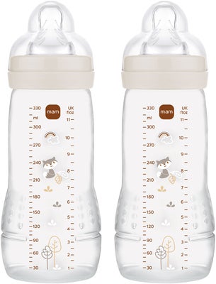 MAM Easy Active Tåteflaske 330 ml 2-Pakk, Neutral