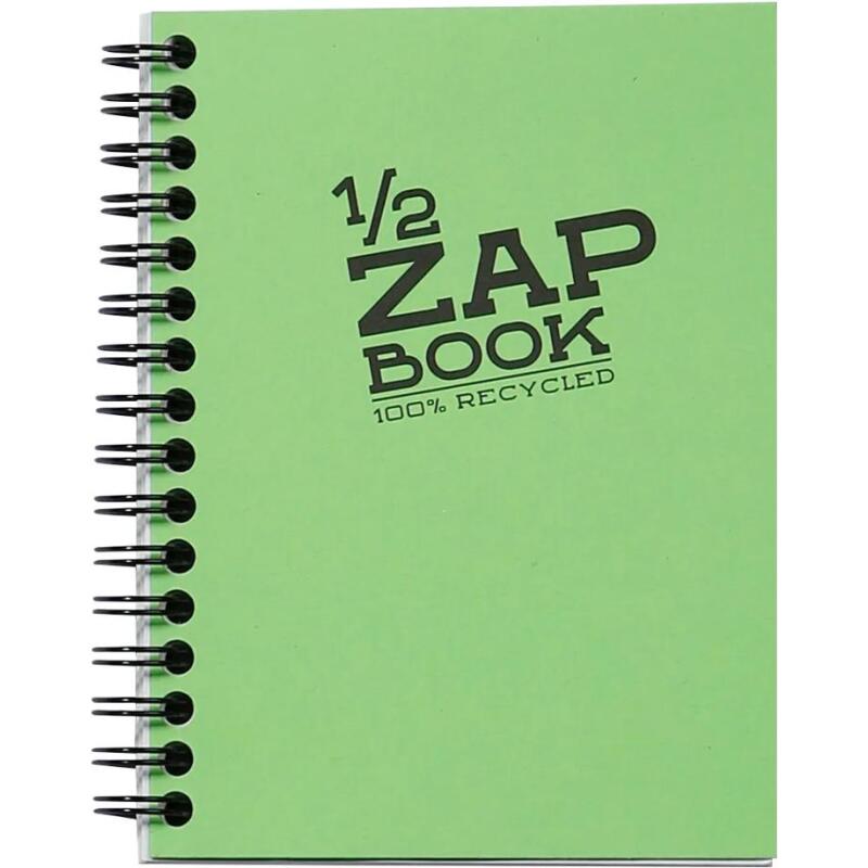 1/2 Zap Book carnet spiralé 80F A6 80g - Aléatoire