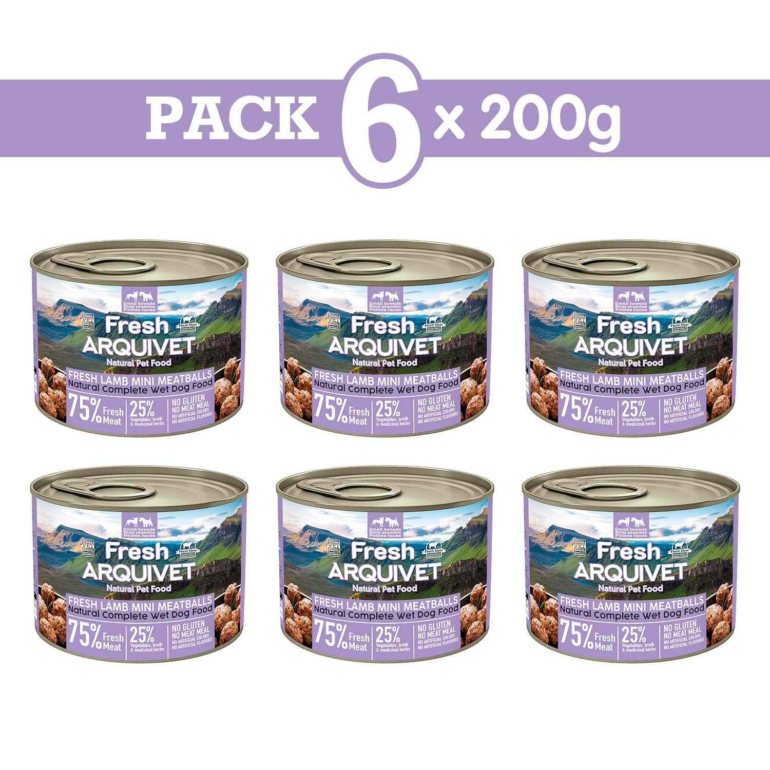 Arquivet Fresh MINI Almôndegas de Cordeiro 200gr