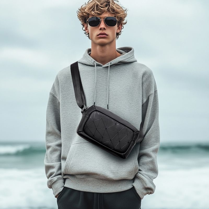 Wavecho - Canvas heuptas met textuur