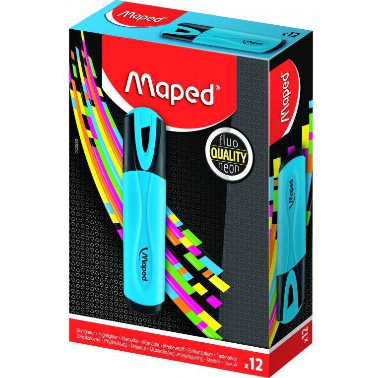 Surligneur fluo pep's classic maped coloris bleu