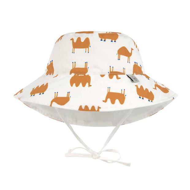 Chapeau réversible anti-UV 7-18 mois chameau - Nature - LASSIG