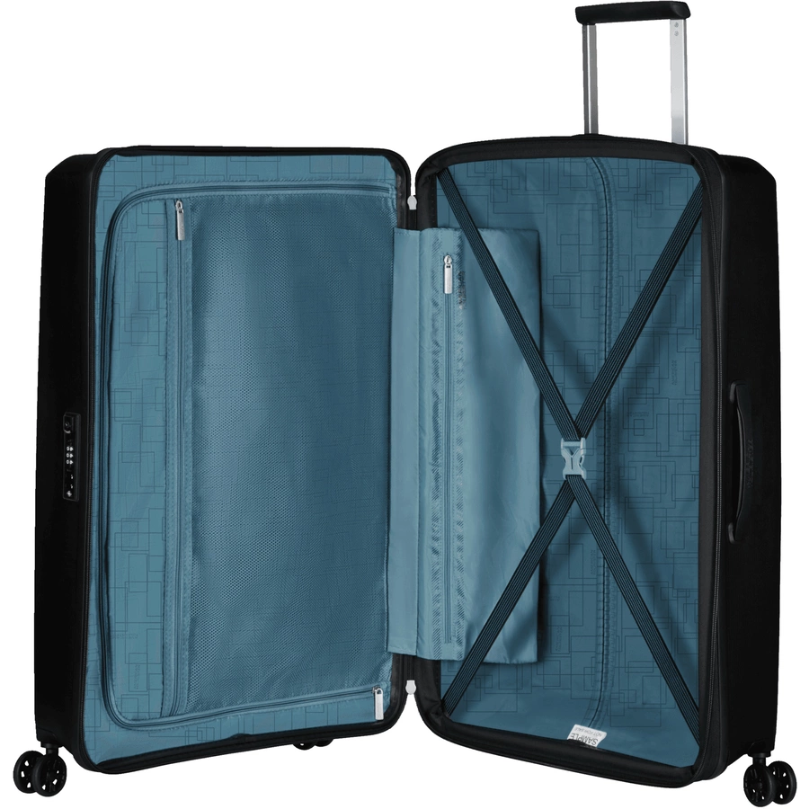American Tourister Aerostep - 4-Rollen-Trolley M 67 cm erw. black