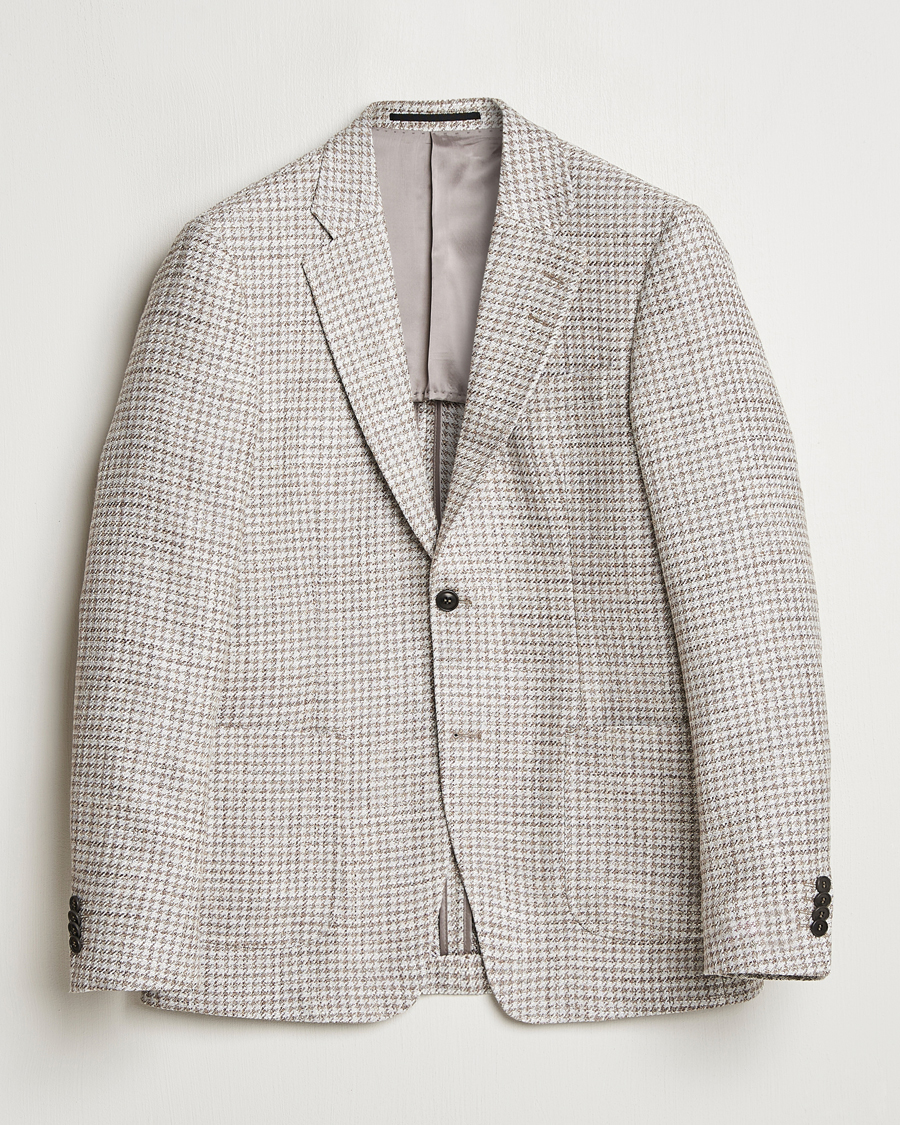 Tiger of Sweden Justin Viscose/Linen Pepita Blazer Tehina