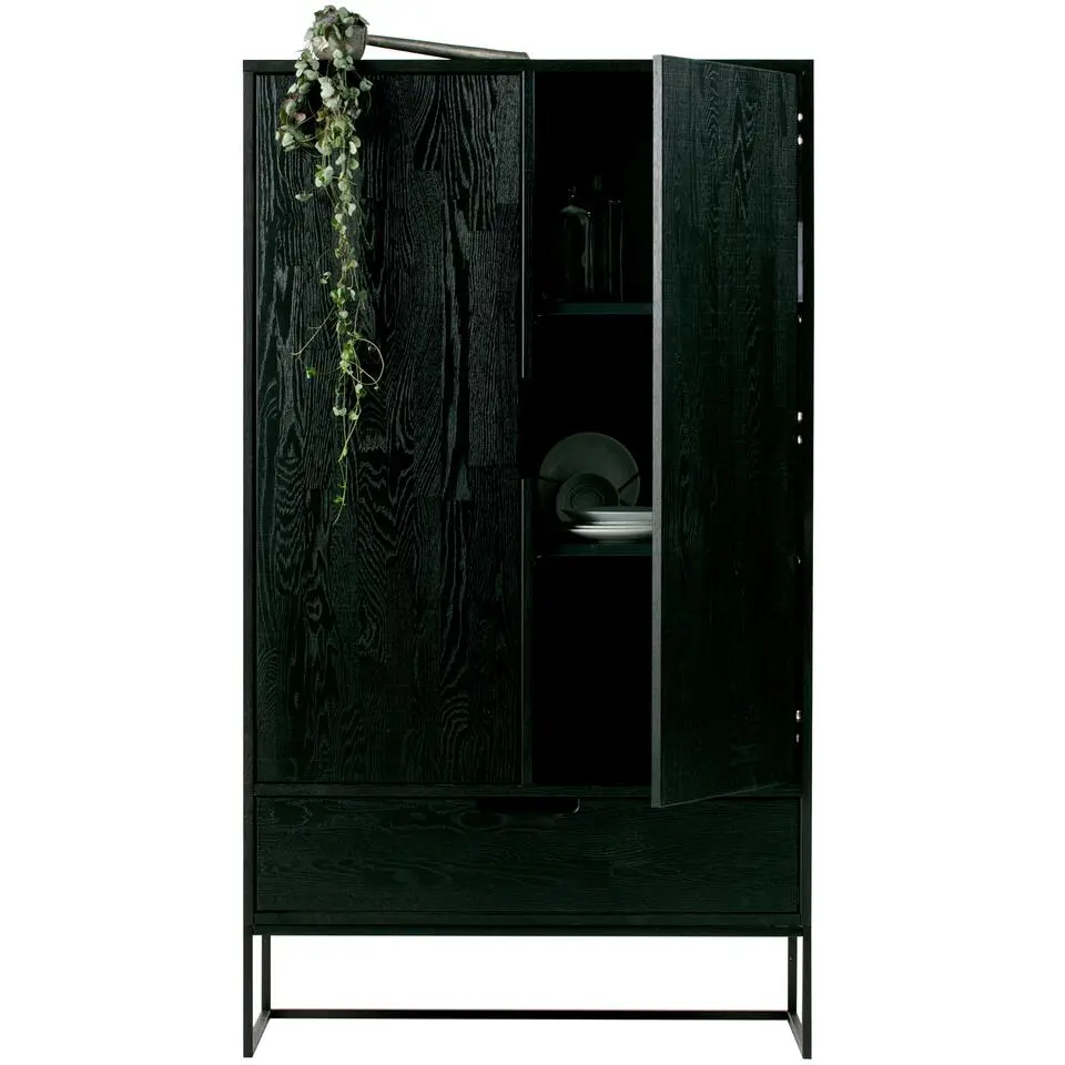 WOOOD Silas 2-Deurs Kast - Essen - Blacknight - 149x85x35