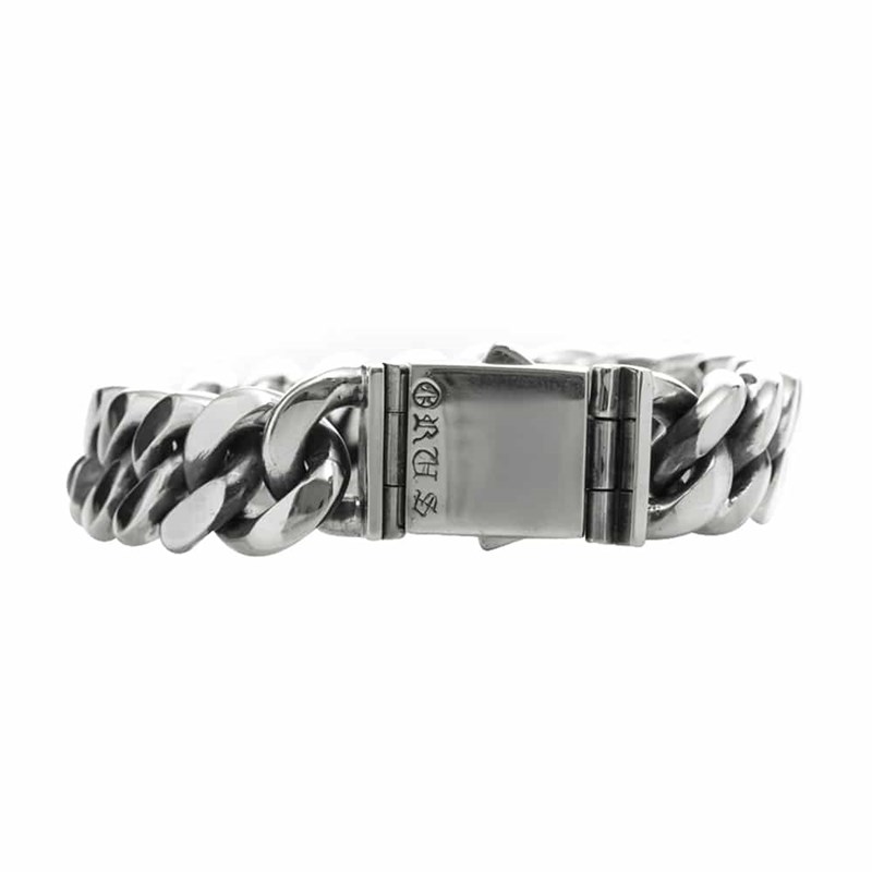 Gourmette Bracelet Argent Grand Modèle