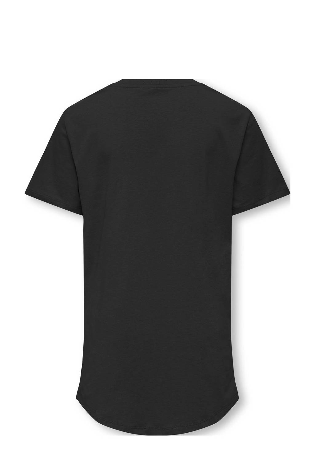 ONLY T-shirt KOBNICK met tekst zwart