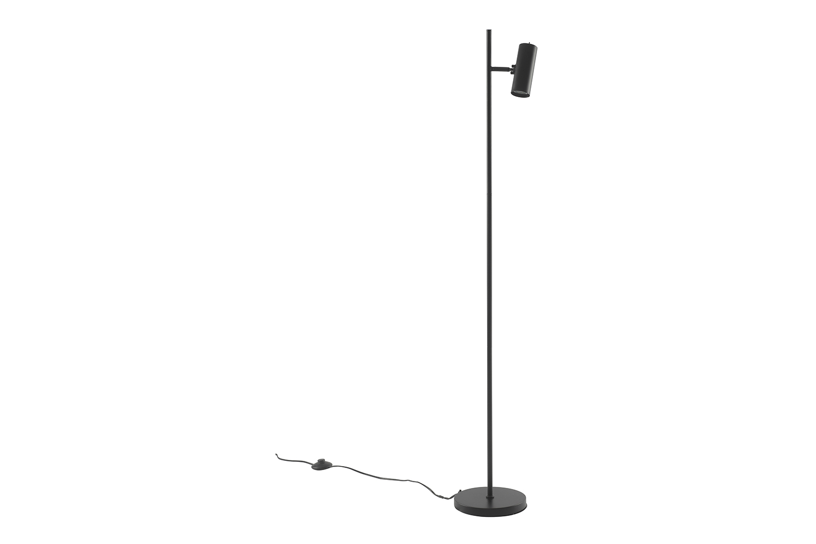 Tube gulvlampe Enkel gulvlampe H145 cm med bryter på hode.