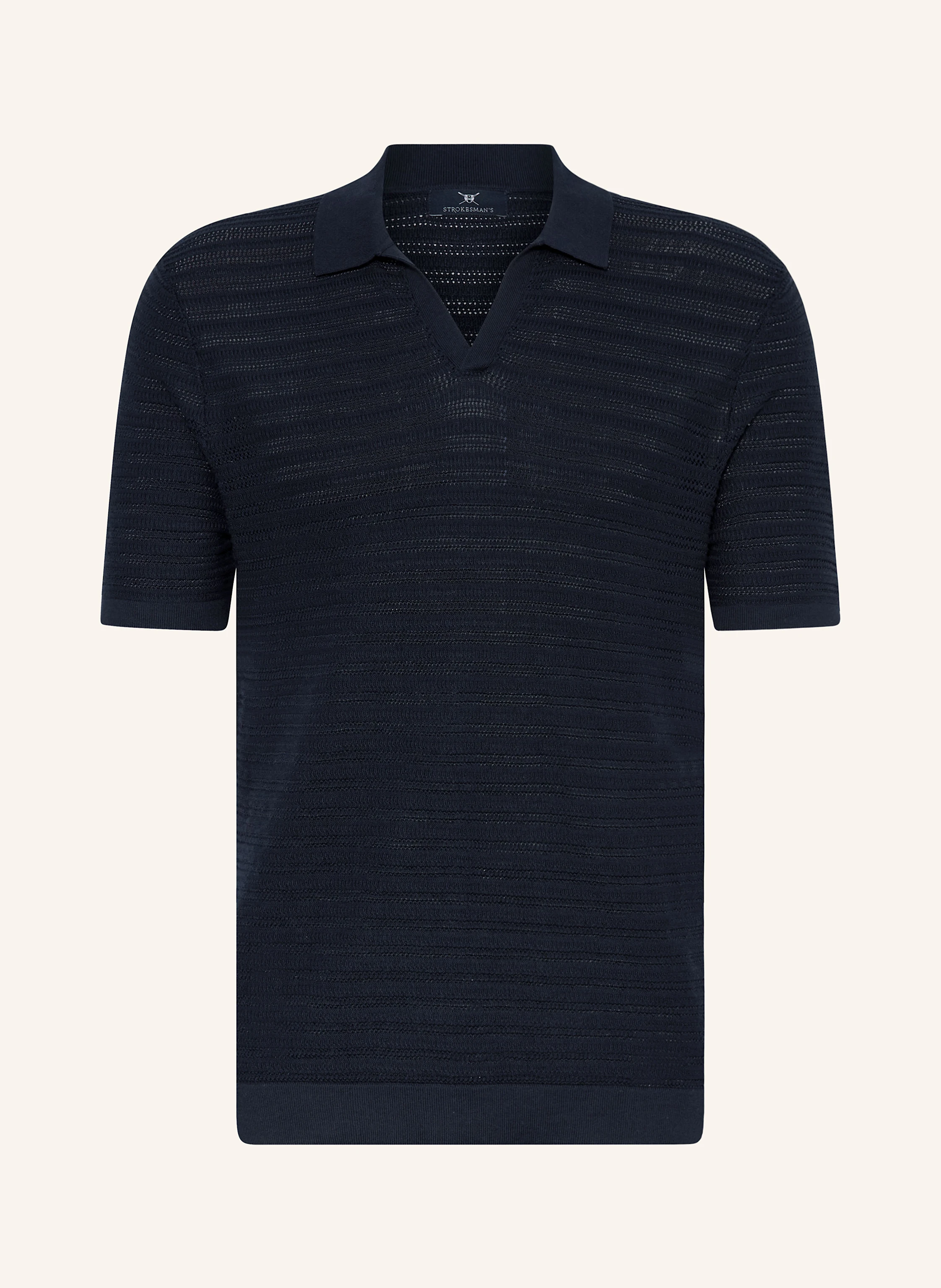 STROKESMAN'S Strick-Poloshirt
