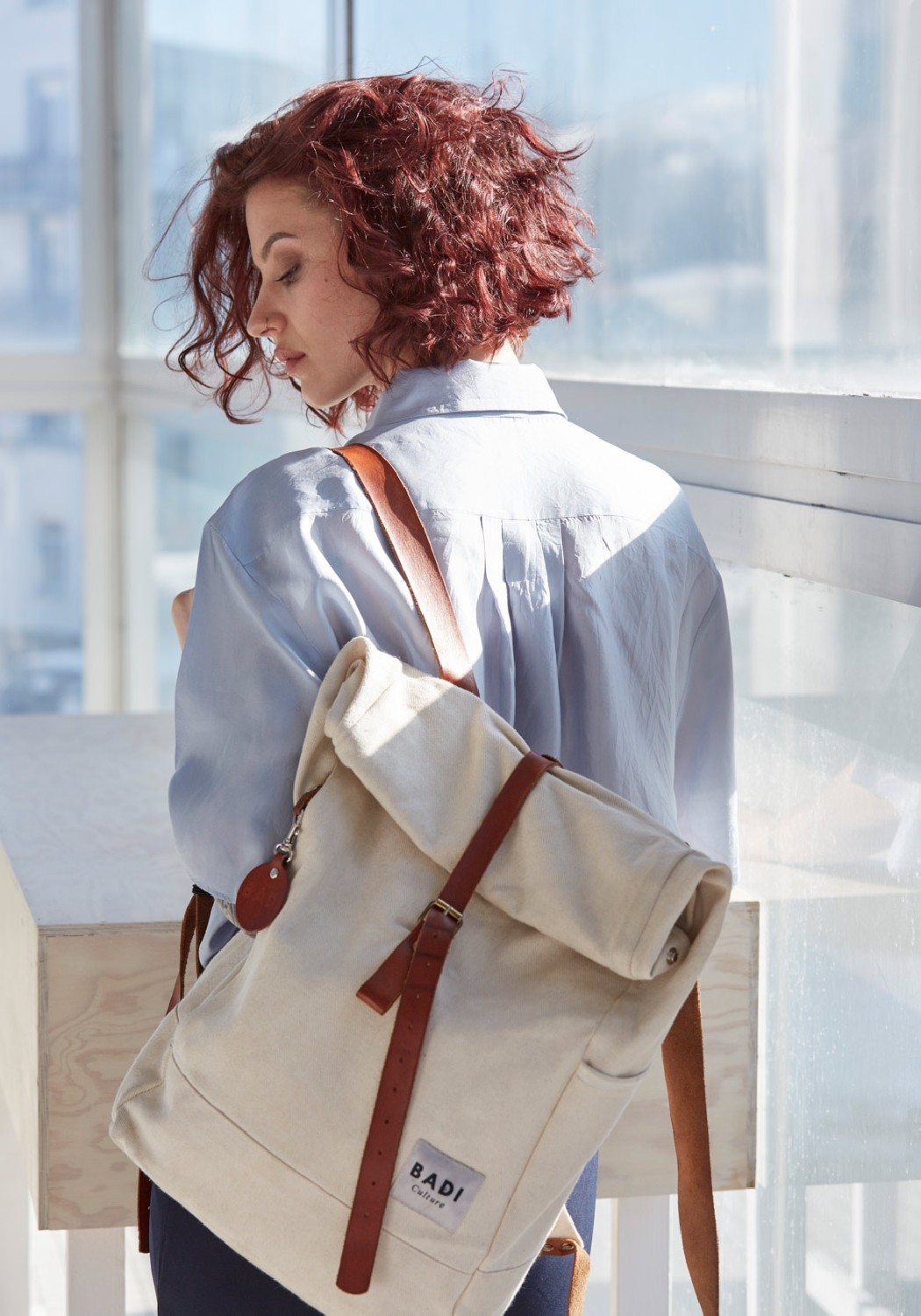 BADI Culture Roll-Over Rucksack Roll-Over Backpack Natural