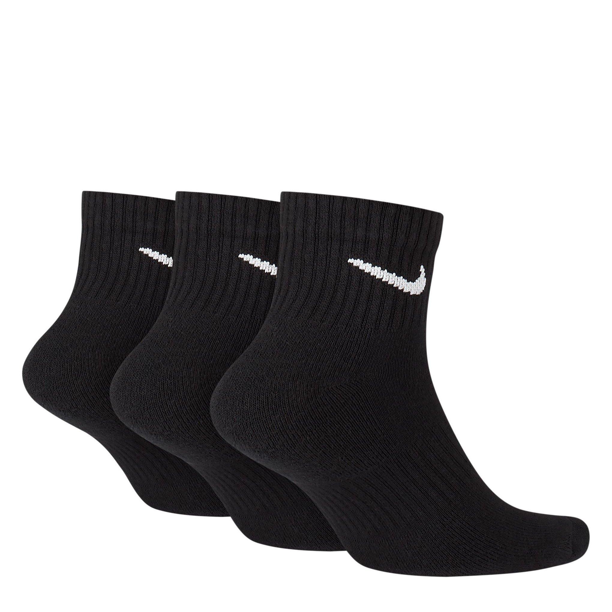 Nike Three Pack Quarter Socks Mens