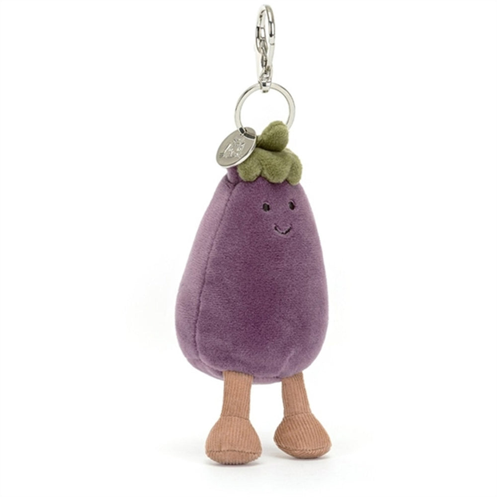 Vivacious Grøntsag Aubergine Vedhæng Til Taske 12 cm