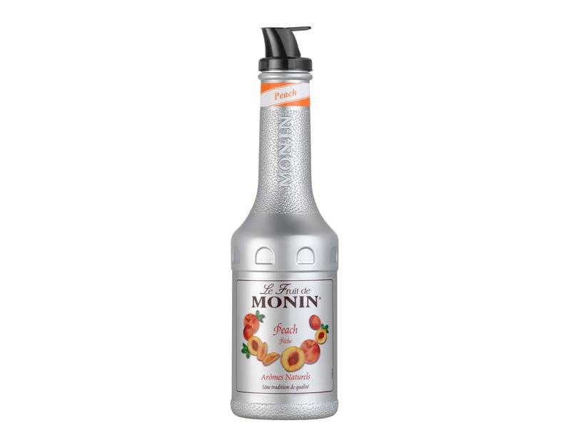 Monin Fruchtpüree Le fruit de Pfirsich 1 l Gebrauchsfertiges Fruchtmark mit Pfirsichgeschmack