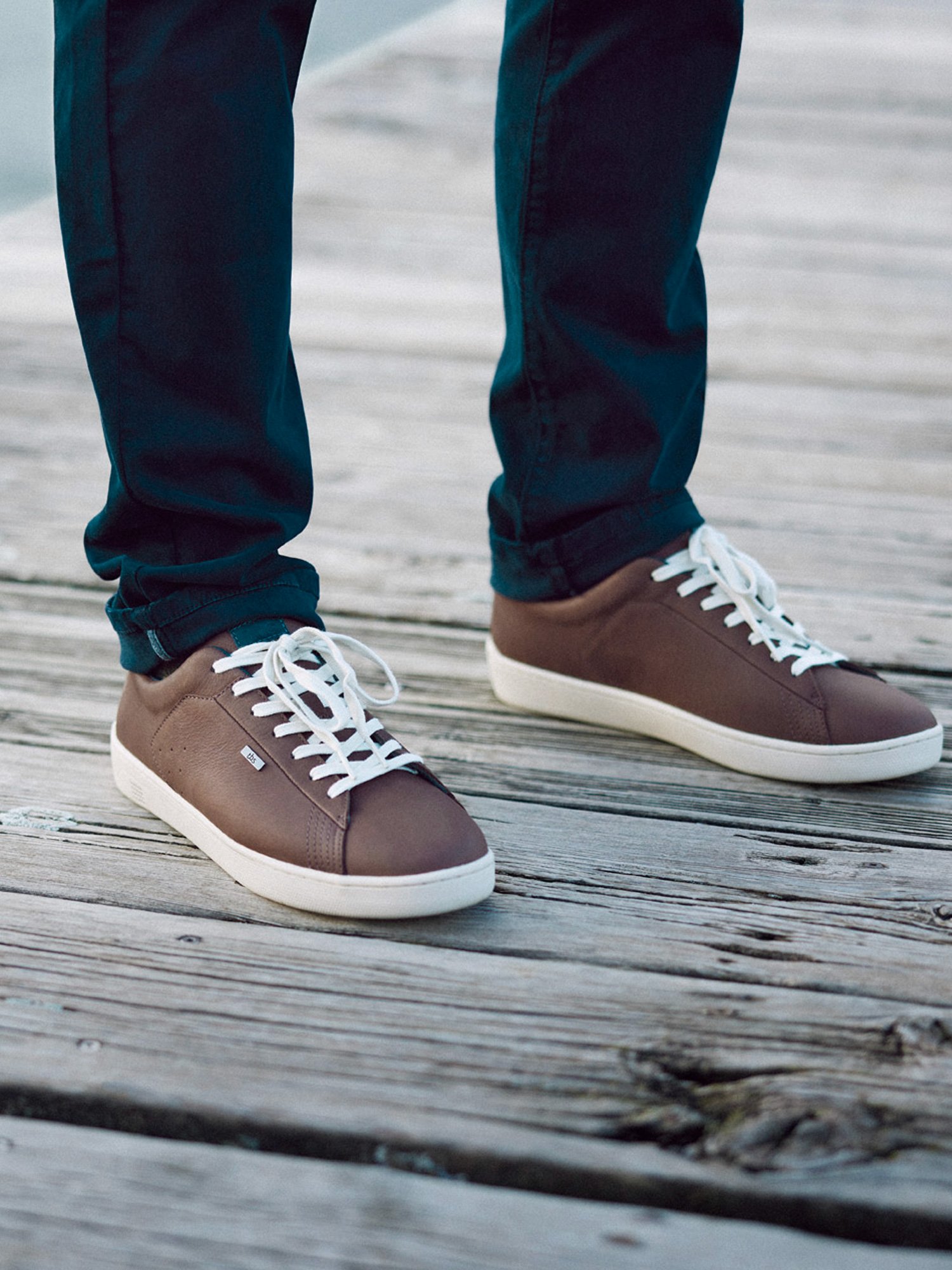 Baskets Homme Confort Purefoam Cuir Marron