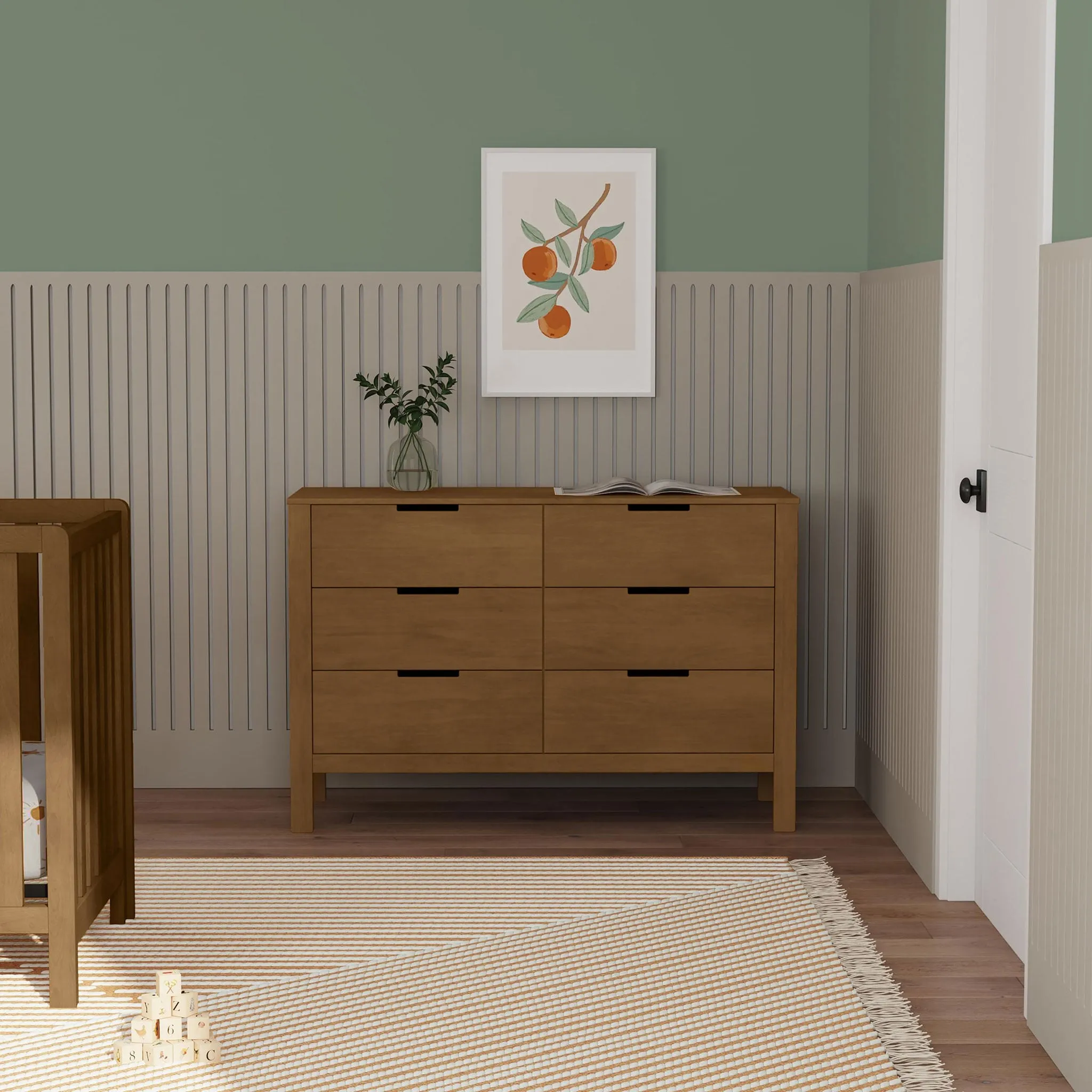 DaVinci Bureau 6 Tiroirs Colby - Noyer
