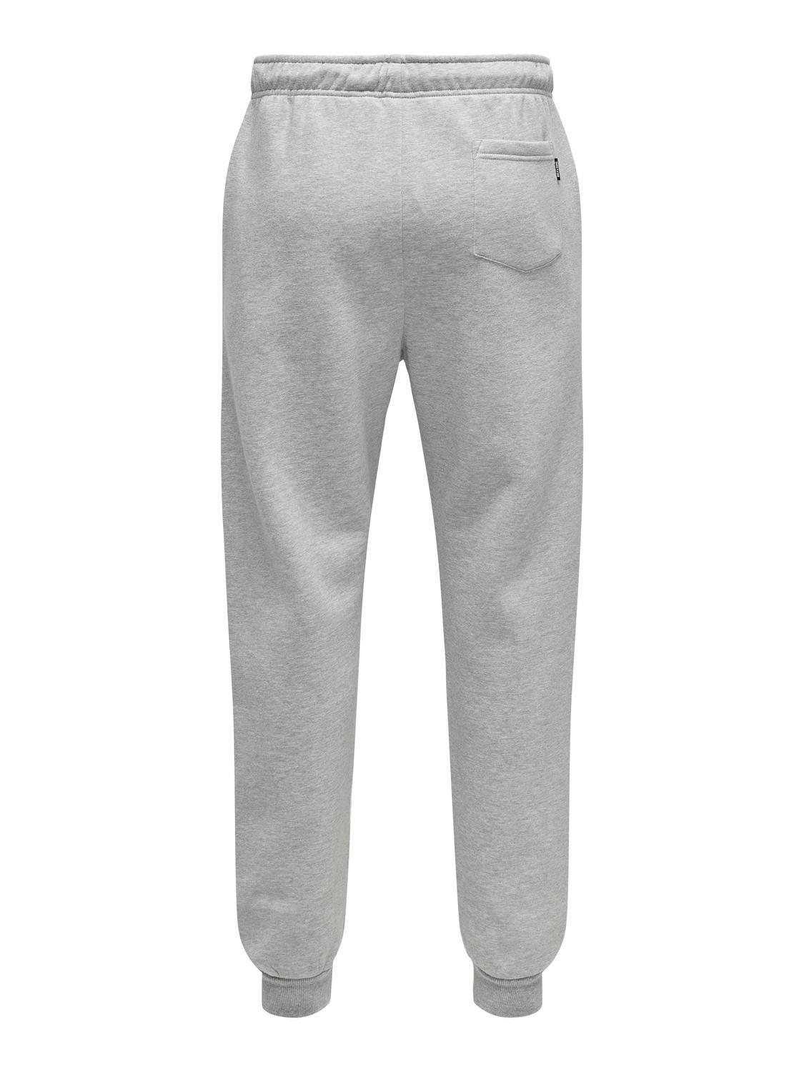 ONSCERES Normal geschnitten Jogginghose Light Grey Melange