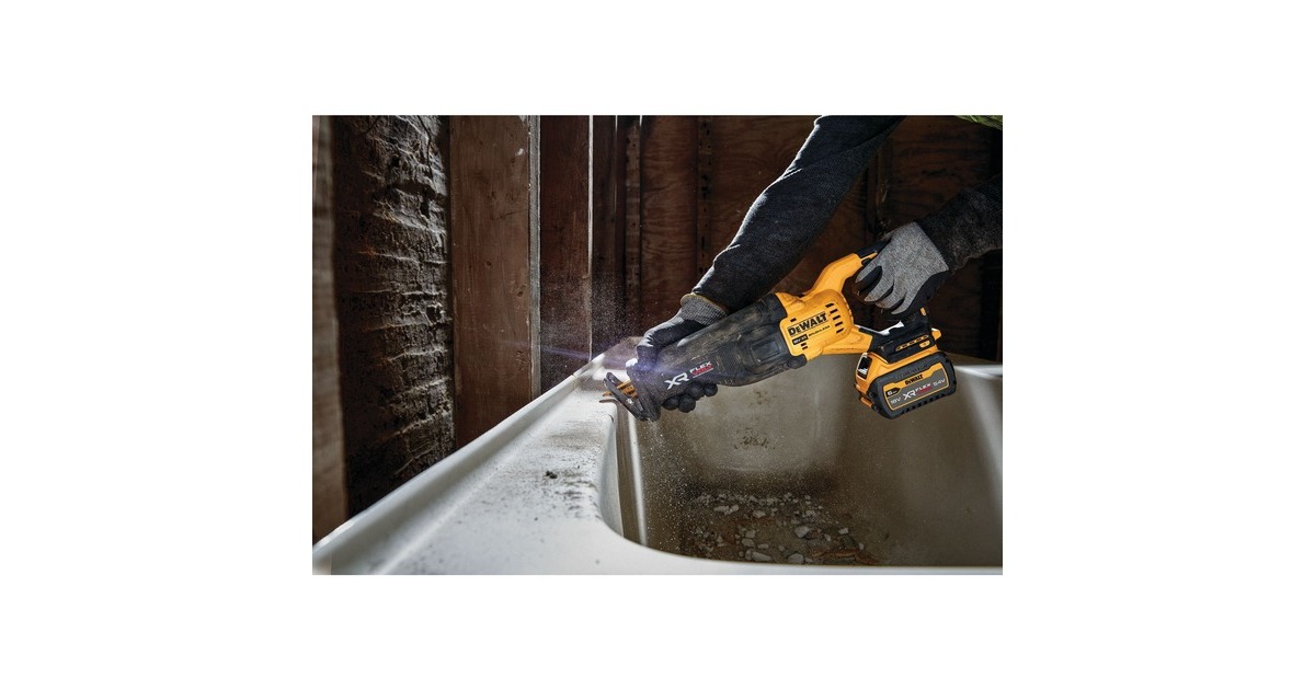 DEWALTAccu Reciprozaag DCS386NT-XJ (18V)  (Geel/zwart, zonder batterij en lader, in TSTAK Box VI)