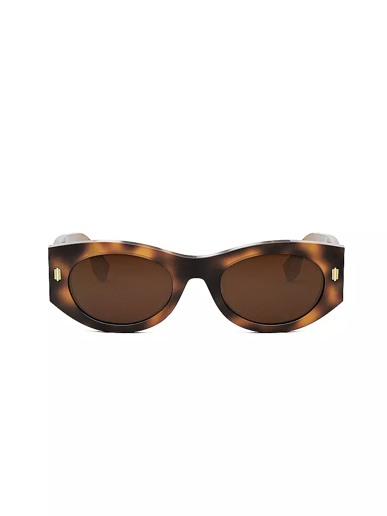 FENDI FENDI Roma havana ovale Sonnenbrille braun