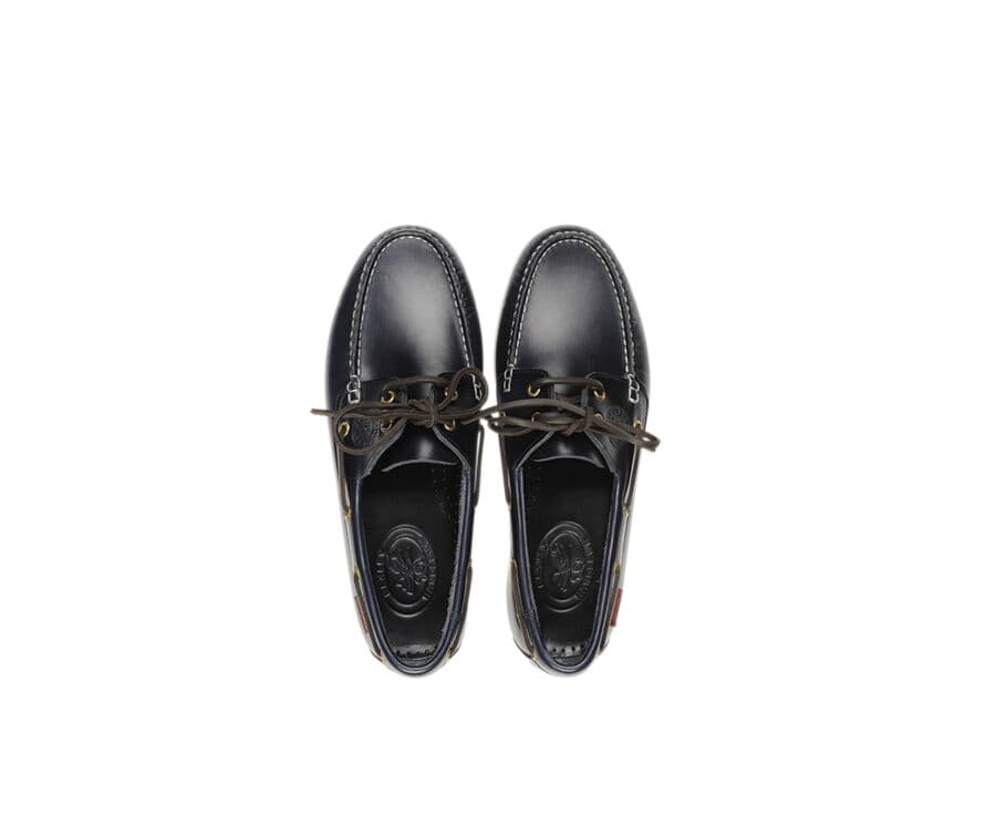 Chaussures bateau homme cuir Bleu Marine - TRAWLER
