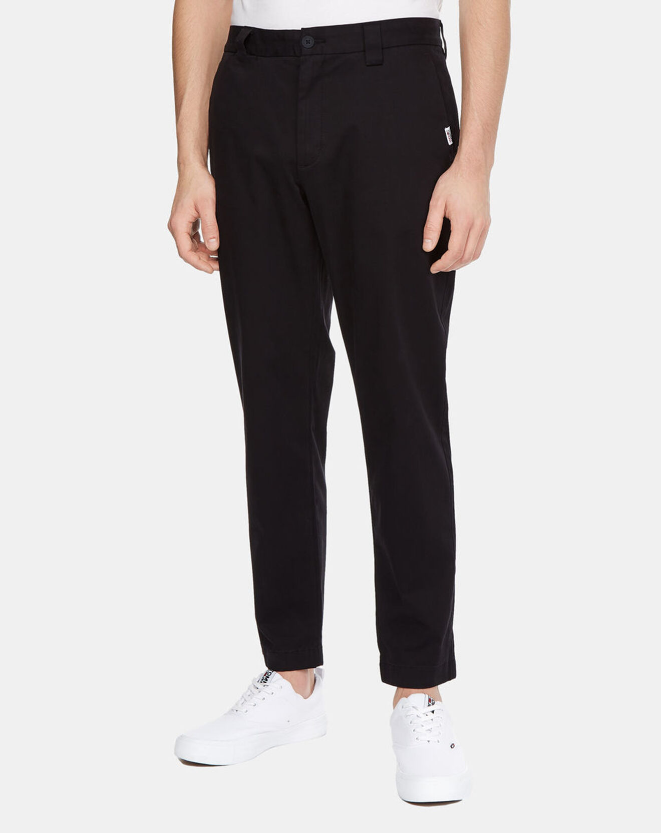 Tommy Jeans Pantalon chino ajusté Dad noir