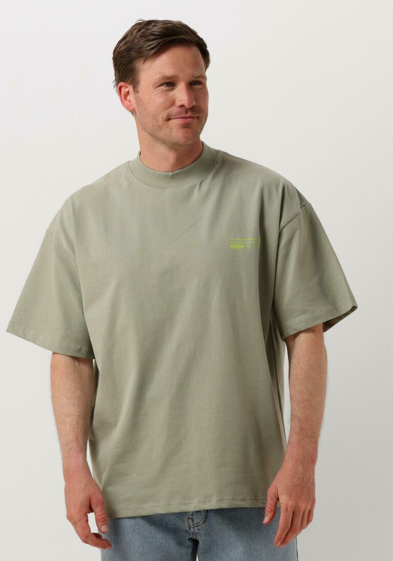 WOODBIRD groene woodbird t-shirt wbbose tech tee
