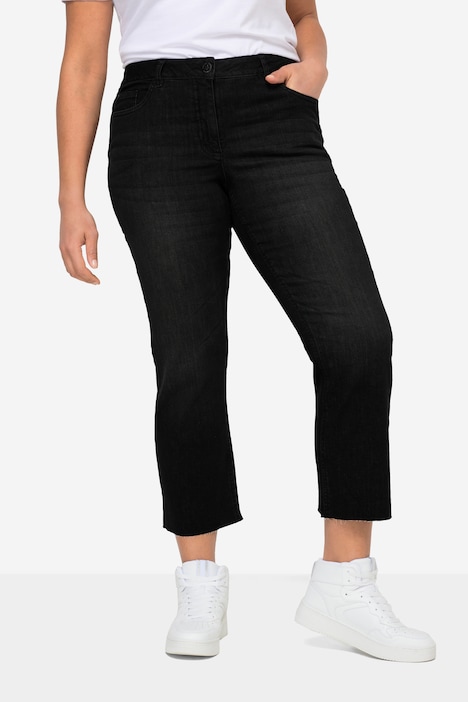 7/8-Jeans Claire, Stretchkomfort, geschnittener Saum, 5-Pocket