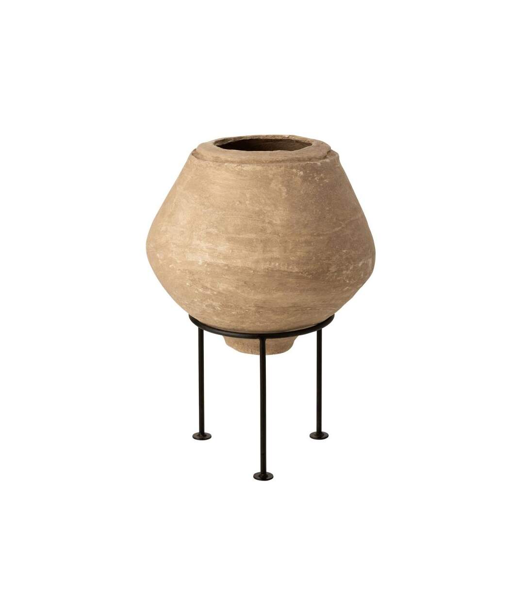 Paris Prix - Pot Déco Sur Pied chad 50cm Naturel