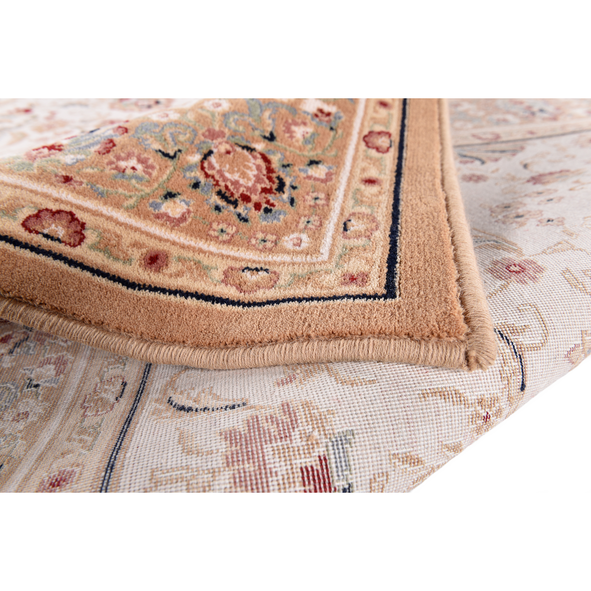 Orient-Teppich DOLNA - beige - Schurwolle - 50x80 cm