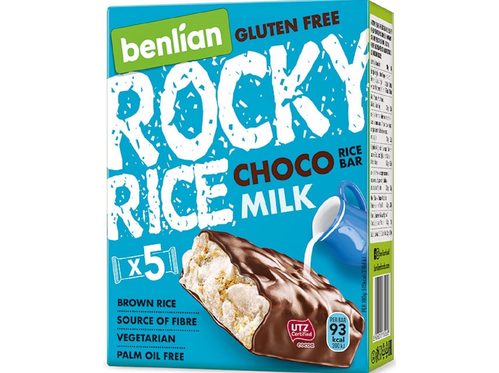 BARRA BENLIAN ARROZ CHOCOLATE LEITE 90G