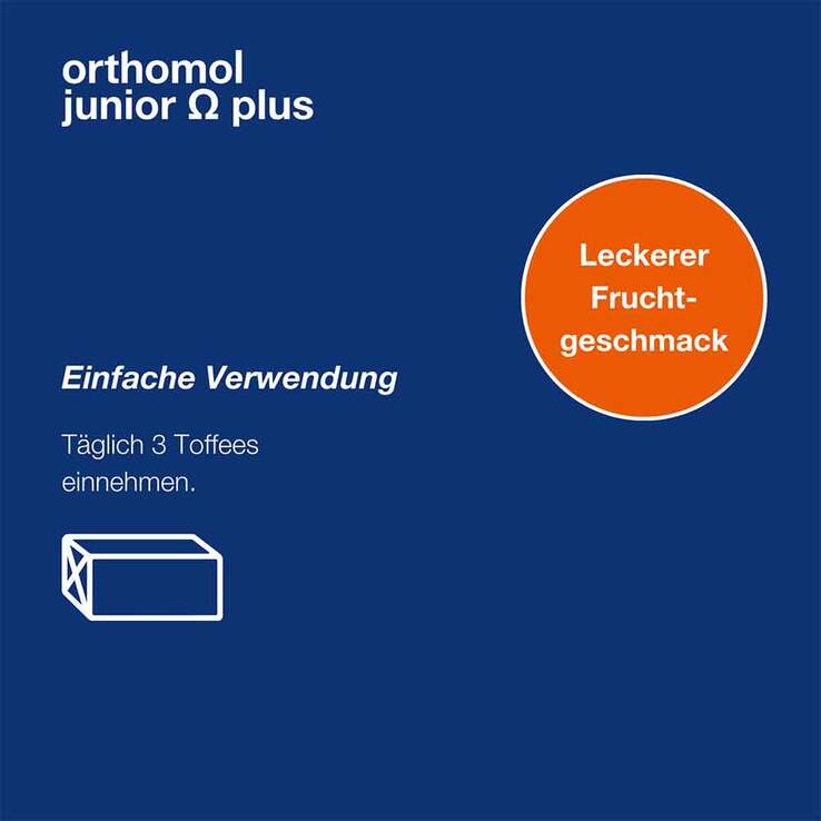 Orthomol Junior Omega plus Kaudragees, 90 St