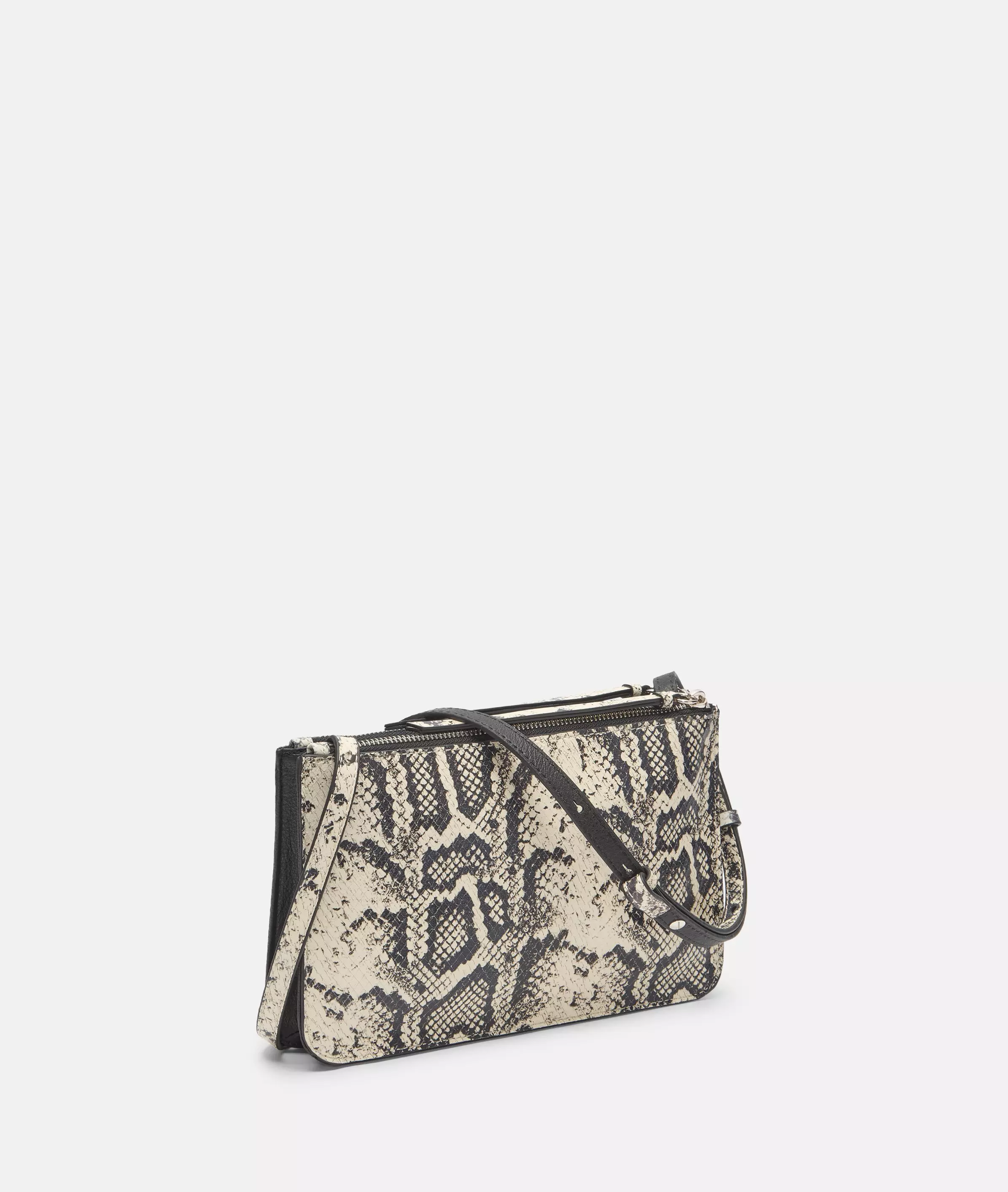 Snake Double Zena Crossbody S Handy shoulder bag made from cowhide leather