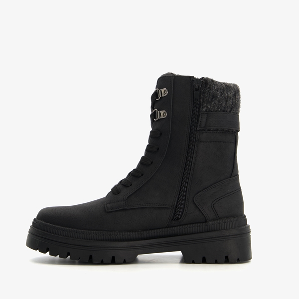 Blue Box dames boots met stoffen details