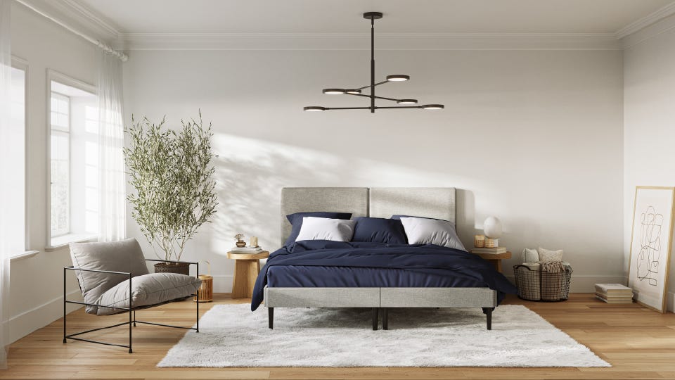 Emma Premium Spannbettlaken, blau, 200x200cm