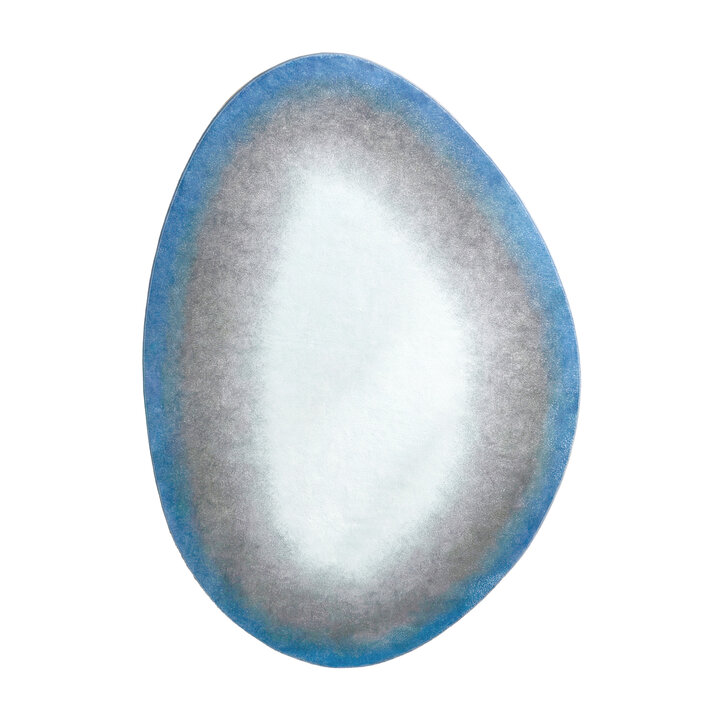 Organisch vloerkleed - Mellow Blauw
