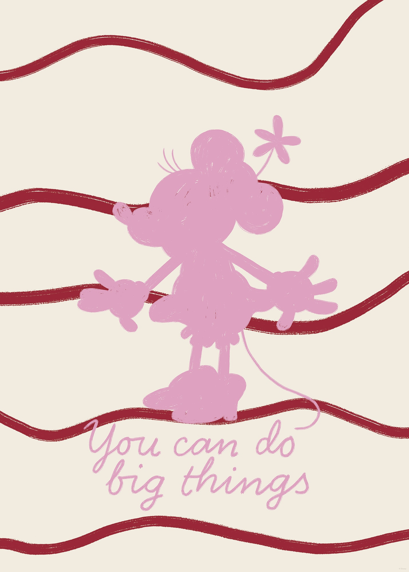 Komar Wandbild »Disney Minnie Mouse You Can Do Big Things« Disney Set, 1 Stk. tlg. 50 x 70 cm (Breite x Höhe) - Kinderzimmer, Dekoration