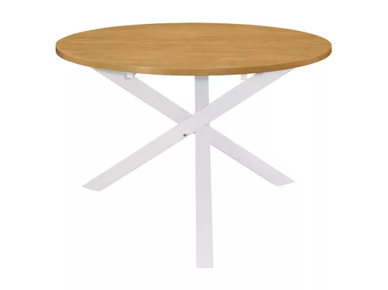 Mobilier de salle à manger 5 pcs MDF Blanc