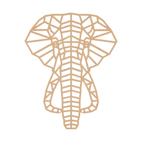 Casa Sentir Olifant Wanddecoratie - Medium - Naturel